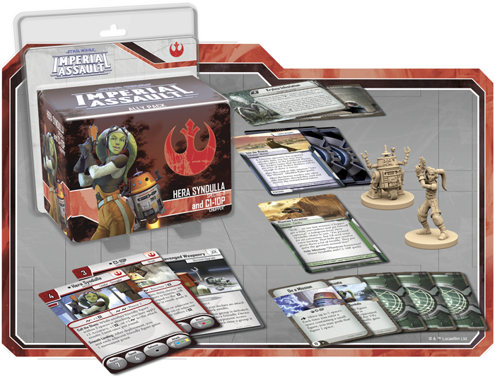Star Wars : Imperial Assault - Hera Syndulla and C1-10P Ally Pack